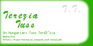 terezia tuss business card